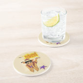  Miami Beach Zandsteen Onderzetter (Zijkant)