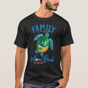 Miami Beach Zee Turtle Florida Matching Family Vac T-shirt