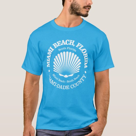 Miami Beach (zeeschelp) T-shirt (Voorkant)