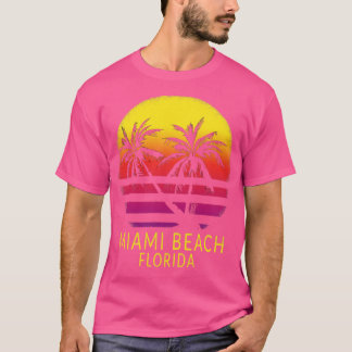 Miami Beach Zuid-Florida  tropische zonsondergang T-shirt
