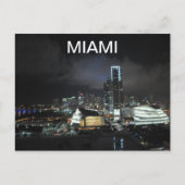 Miami bij nacht briefkaart (Voorkant)