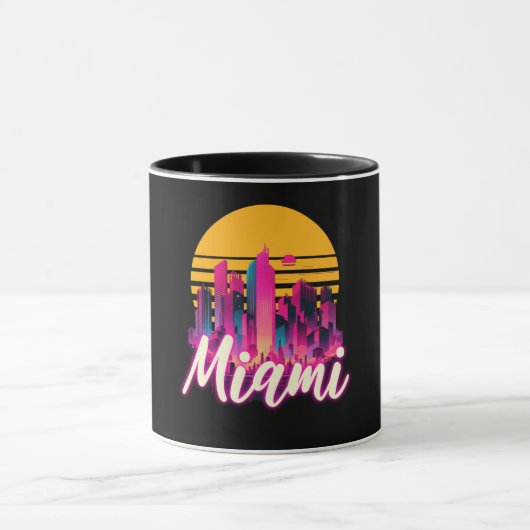 Miami bij zonsondergang mok (Midden)