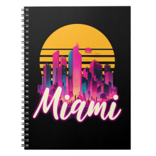 Miami bij zonsondergang notitieboek