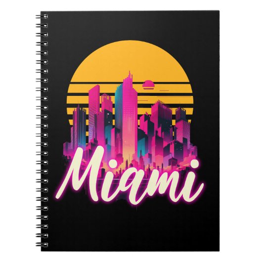 Miami bij zonsondergang notitieboek (Voorkant)