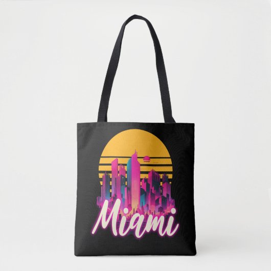 Miami bij zonsondergang tote bag (Voorkant)