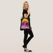 Miami bij zonsondergang tote bag (Op model)