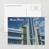 miami blauw briefkaart (Voorkant / Achterkant)