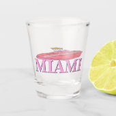Miami borrelglas shot glas (Voorkant)