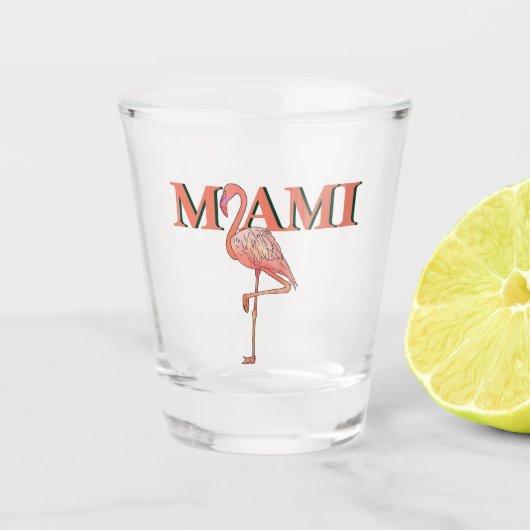 Miami borrelglas shot glas (Voorkant)