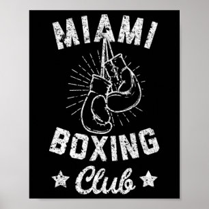 Miami Boxing Club -  Boxerhandschoenen Poster