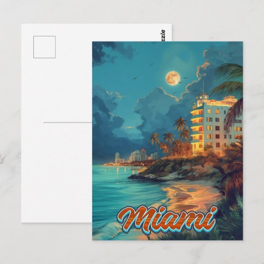  Miami Briefkaart (Voorkant / Achterkant)