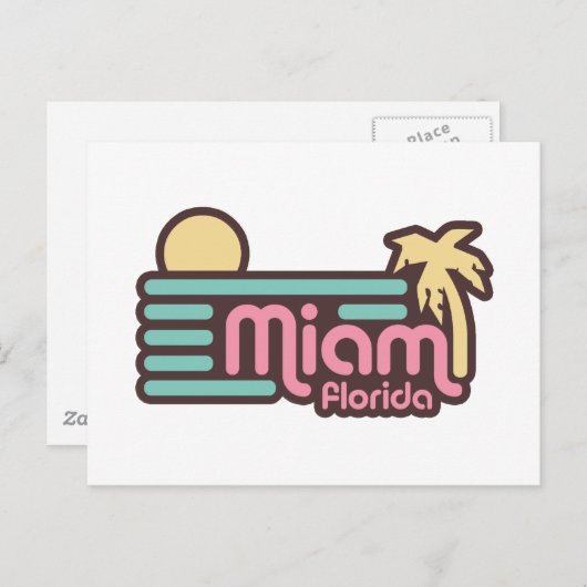 Miami Briefkaart (Voorkant / Achterkant)