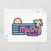 Miami Briefkaart (Voorkant / Achterkant)