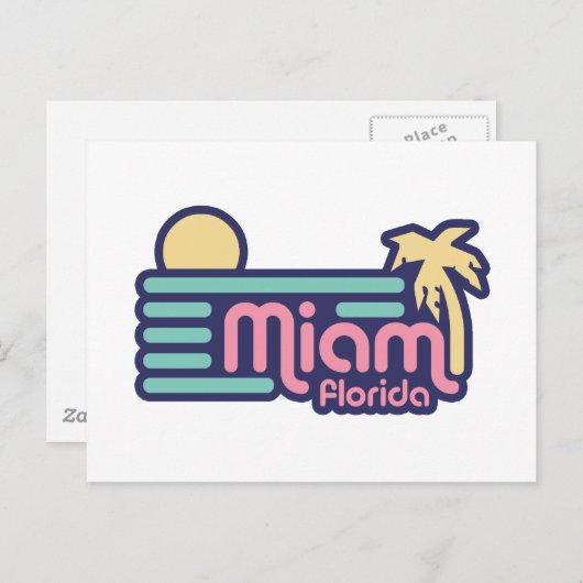 Miami Briefkaart (Voorkant / Achterkant)
