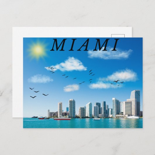 Miami Briefkaart (Voorkant / Achterkant)