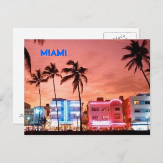 MIAMI BRIEFKAART (Voorkant / Achterkant)