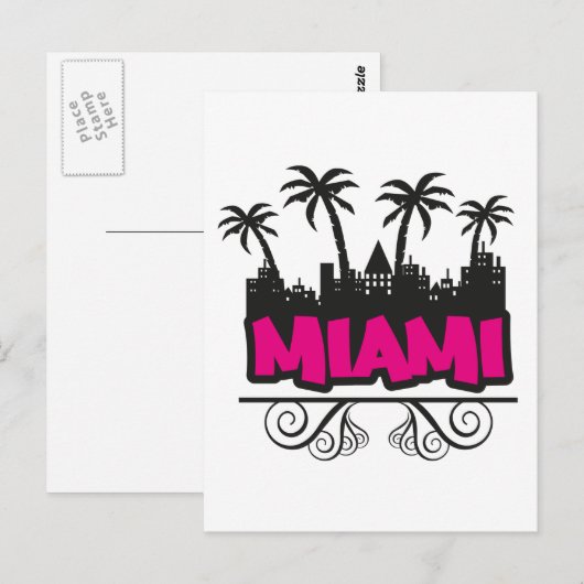 MIAMI BRIEFKAART (Voorkant / Achterkant)
