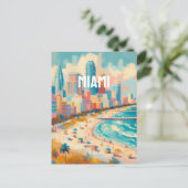 miami briefkaart (Staand voorkant)