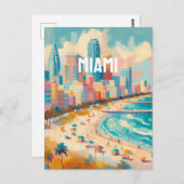 miami briefkaart (Voorkant / Achterkant)