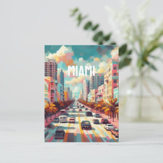 miami briefkaart (Staand voorkant)