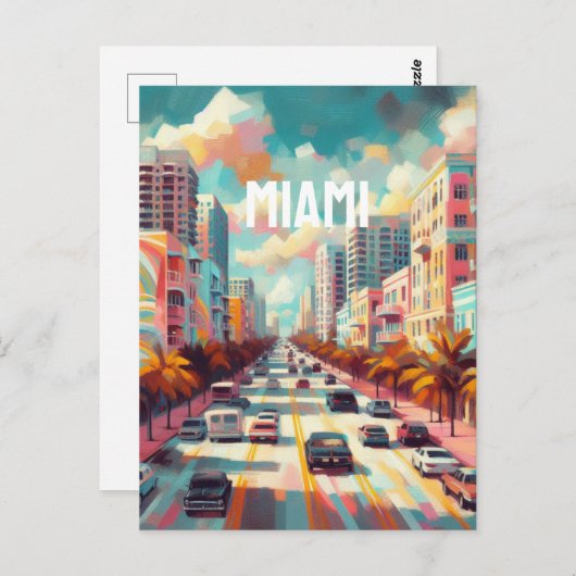 miami briefkaart (Voorkant / Achterkant)