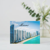 MIAMI-BRIEFKAART BRIEFKAART (Staand voorkant)