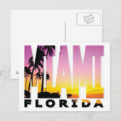 Miami, Briefkaart van Florida (Voorkant / Achterkant)