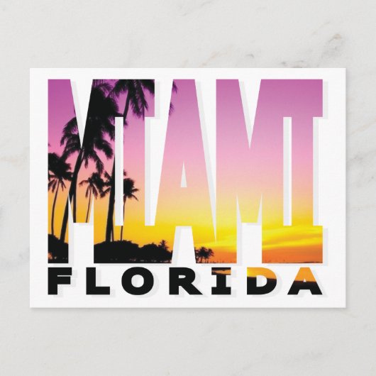 Miami, Briefkaart van Florida (Voorkant)