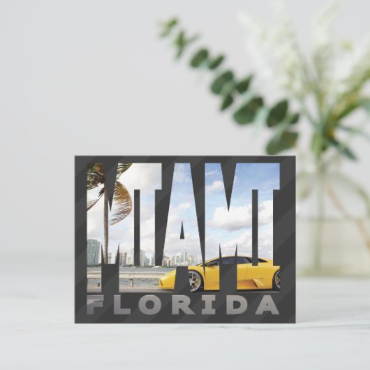 Miami, Briefkaart van Florida (Staand voorkant)