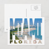 Miami, Briefkaart van Florida (Voorkant / Achterkant)