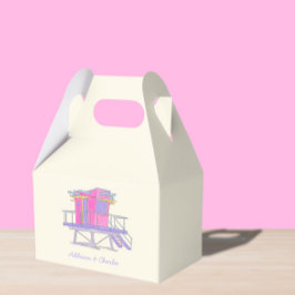 Miami bruiloft bedankdoosjes