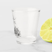 Miami bruiloft gunst gepersonaliseerd gejuich shot glas (Rechts)