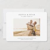 Miami Bruiloft Skyline Schets Modern Save the Date Kaart (Achterkant)