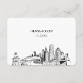 Miami Bruiloft Traditionele RSVP Maaltijden Opties Informatiekaartje (Achterkant)