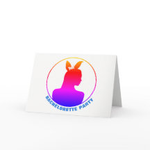 Miami Bunny Girl Bachelorette Party Invitation