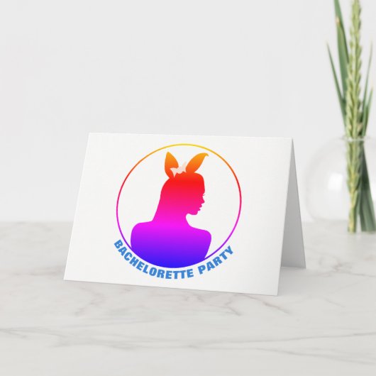 Miami Bunny Girl Bachelorette Party Invitation (Voorkant)