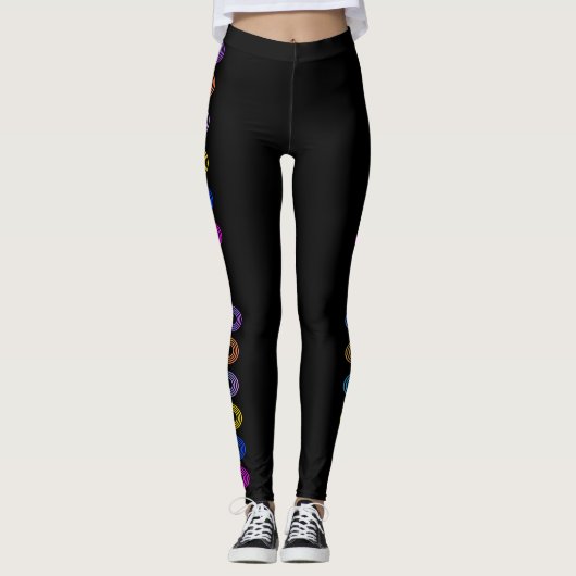 Miami Circles Design Leggings (Voorkant)