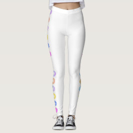 Miami Circles Wit Ontwerp Leggings