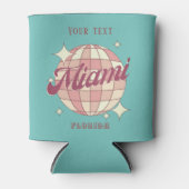 Miami City Florida feest nachtleven strand Blikjeskoeler (Voorkant)