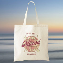 Miami City Florida Retro strand Tote Bag