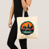 Miami City Florida skyline Tote Bag (Voorkant (product))