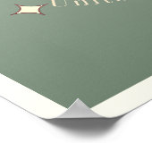 Miami City Florida USA blauwgroen modern decor Pos Poster (Hoek)