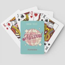 Miami City Florida vakantie strand spel Pokerkaarten