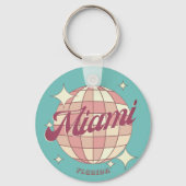 Miami City Florida vakantiereis souvenir Sleutelhanger (Voorkant)
