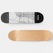 Miami City Map Skateboard (Horizontaal)