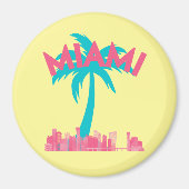 Miami Cityscape Magnet (Voorkant)