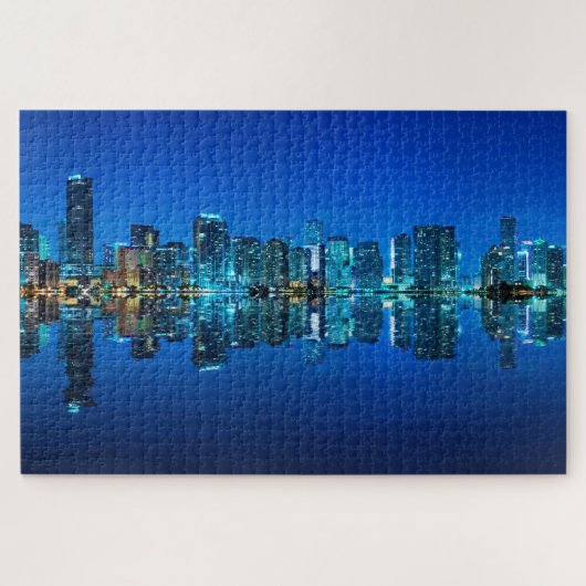 Miami cityscape panoramisch uitzicht legpuzzel (Horizontaal)