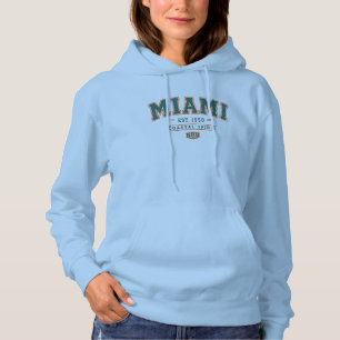Miami Coastal Spirit Vintage Varsity Dames Hoodie