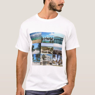 Miami Collage - 50 Shades of Blauw T-shirt