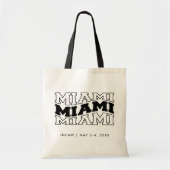 Miami Conventie Welkom Bag Trade Show Canvas tas (Voorkant)